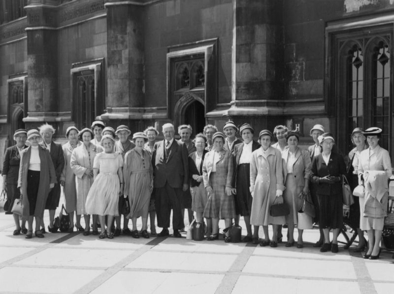 Edwin Gooch with constituents