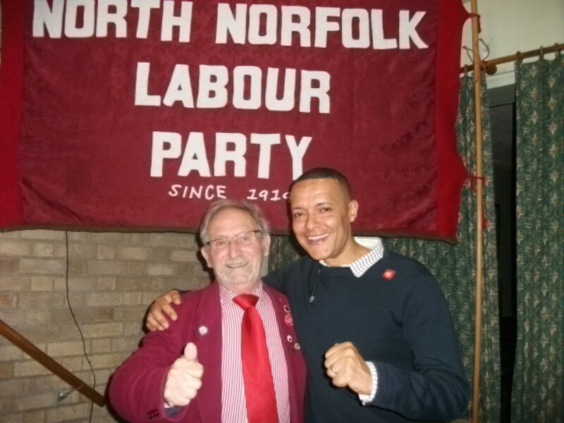 David Russell with Clive Lewis MP Norwich South