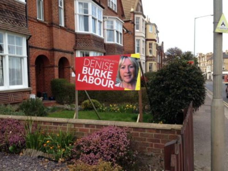 Denise Burke board in Cromer
