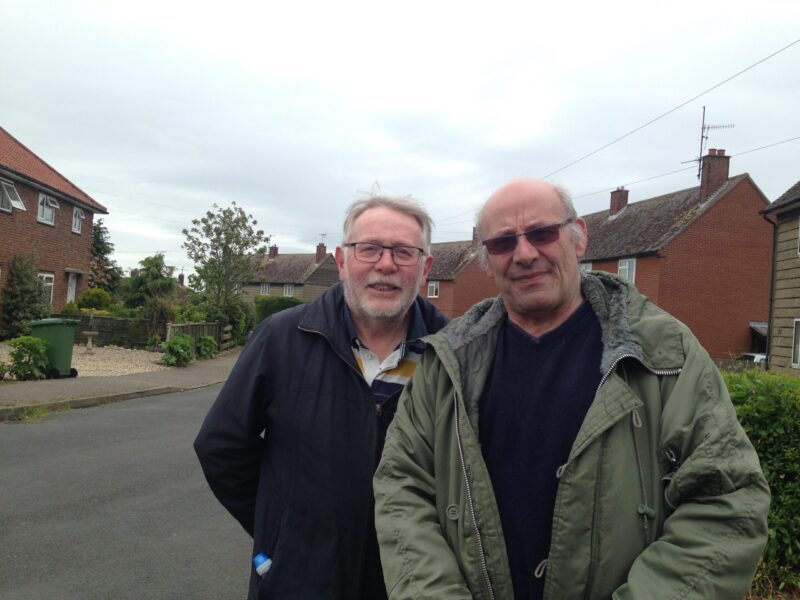Martyn Sloman with Mike Gates at Wells